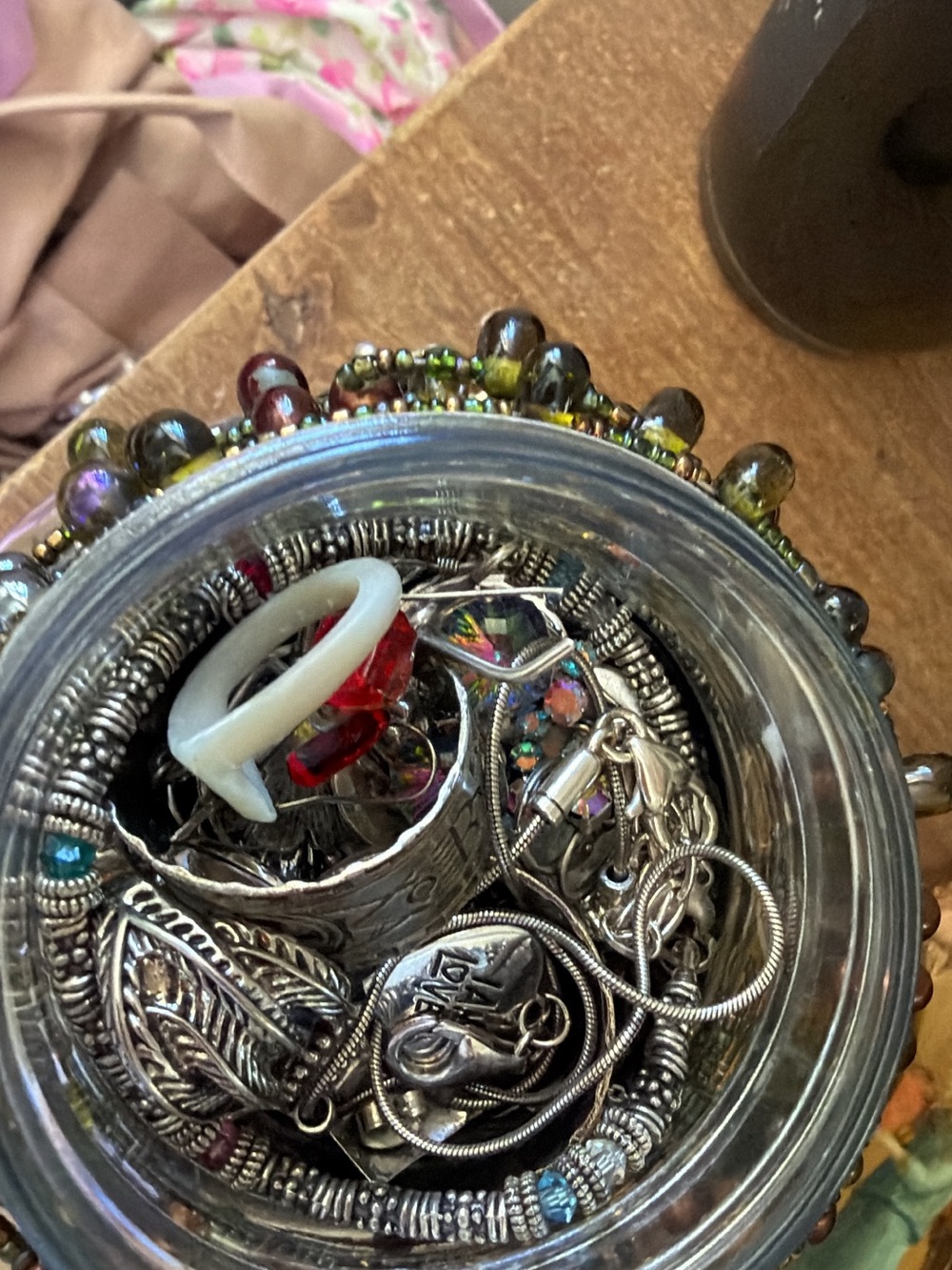 Boho youthful southwestern Mixed Jewelry Jar Mystery Jewelry Jar - Picture 3 of 3